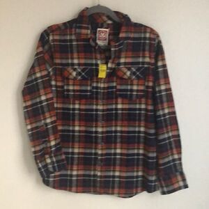 NWT Micros Los Angeles Orange Flannel - L
